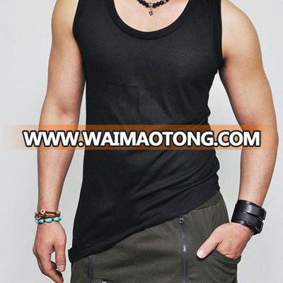 wholesale vest cheap tank top custom men fitness apparel gym stringers