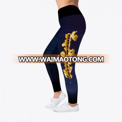 Wholesale double brushed leggings super soft 92% polyester 8% spandex leggings for women