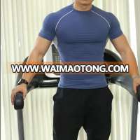 Hot sale men's compression shirts sports wear gym shirts cheap