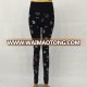 OEM Women High Waist Seamless Printed Black active Leggings